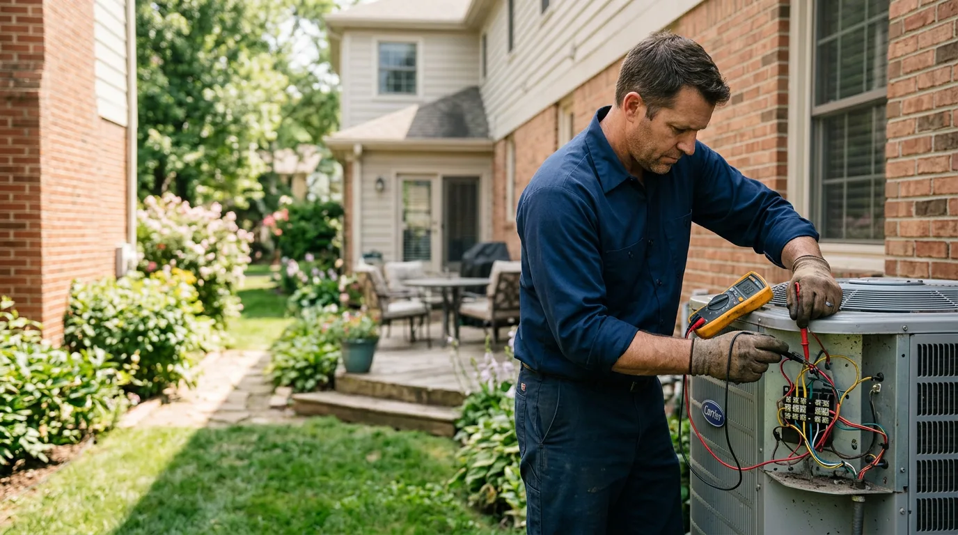 HVAC technician working near Bradford, TN